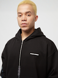 Pegador, Colne Logo Oversized Sweat Jacket, black, Image 4 of 5