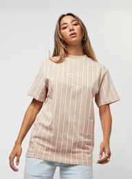 Karl Kani, Small Signature Essential Pinstripe OS Tee, light pink, Image 1 of 5