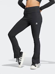adidas Originals, Essentials Rib Flared Leggings, zwart, Afbeelding 1 van 5
