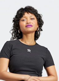 adidas Originals, Essentials Rib T-Shirt, black, Image 3 of 5