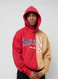 Karl Kani, Woven Retro Split Oversized Hoodie, rood, Afbeelding 1 van 4