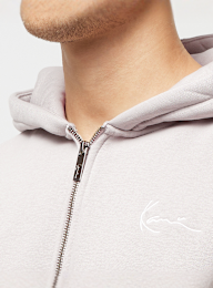 Karl Kani, Chest Signature Essential Zip Hoodie, grey, Image 3 of 5