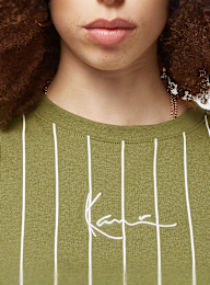 Karl Kani, Small Signature Pinstripe Os Tee, groen, Afbeelding 3 van 4