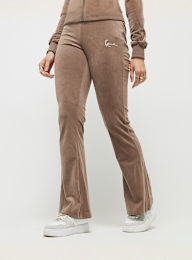 Karl Kani, Small Signature Flared Velvet Pants, brązowy, Obraz 1 z 5