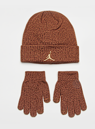 Jordan, Essentials Beanie Set, brązowy, Obraz 2 z 3