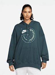 Nike, Sportswear Oversized French Terry Hoodie, groen, Afbeelding 1 van 6