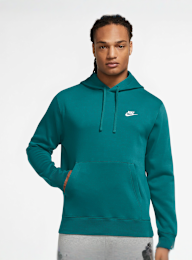 Nike, Sportswear Club Fleece Hoodie, green, Image 1 of 3