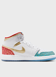 Jordan, Jordan 1 Mid (GS), white, Image 2 of 8