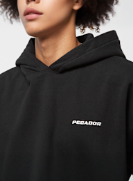 Pegador, LOGO OVERSIZED HOODIE WASHED BLACK, black, Image 3 of 4