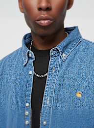 Carhartt WIP, L/S Weldon Shirt, blauw, Afbeelding 3 van 4