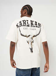 Karl Kani, Small Signature Washed Heavy Jersey Skull Tee, wit, Afbeelding 1 van 5
