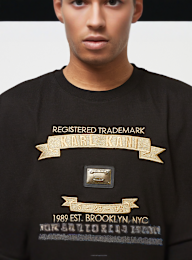 Karl Kani, Metal Plate Boxy Tee, czarny, Obraz 3 z 4