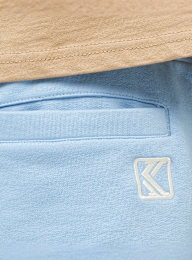 Karl Kani, Small Signature Diner Sweatshorts, blauw, Afbeelding 4 van 5