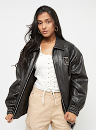 Karl Kani, PU Oversized Bomber, black, Image 1 of 4