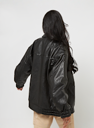 Karl Kani, PU Oversized Bomber, black, Image 2 of 4