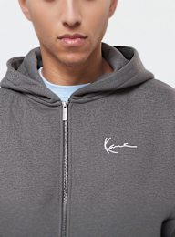 Karl Kani, Chest Signature Essential Zip Hoodie, grey, Image 3 of 5