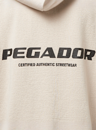Pegador, Colne Logo Oversized Hoodie, white, Image 4 of 5