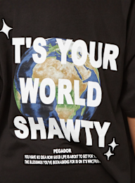 Pegador, Sommen Heavy Oversized Tee, zwart, Afbeelding 4 van 5