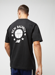 New Balance, Hoops Graphic T-Shirt, zwart, Afbeelding 1 van 5