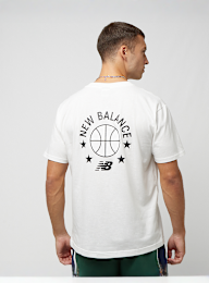 New Balance, Hoops Essentials T-Shirt, white, Image 1 of 5