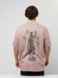 Upscale by Mister Tee, Justice Oversize Tee, lichtroze, Afbeelding 1 van 5