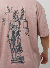 Upscale by Mister Tee, Justice Oversize Tee, różowy, Obraz 4 z 5