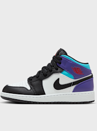 Jordan, Jordan 1 Mid (GS), wit, Afbeelding 1 van 8