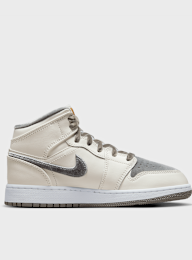 Jordan, Air Jordan 1 Mid SE Soft (GS), white, Image 2 of 8