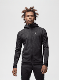 Jordan, Dri-FIT Sport Full-Zip Hoodie, black, Image 1 of 7