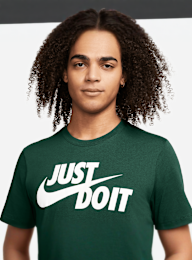 Nike, Sportswear Just do it T-Shirt, zielony, Obraz 3 z 3
