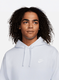 Nike, Sportswear Club Fleece Hoodie, grey, Image 3 of 6