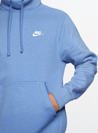Nike, Sportswear Club Fleece Hoodie, blue, Image 3 of 5