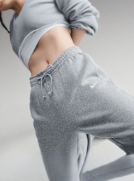Nike, Sportswear Phoenix Fleece High-Waisted Oversized Sweatpants, grey, Image 4 of 4