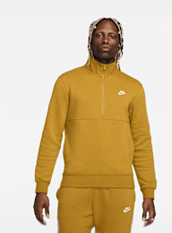Nike, Sportswear Club Half-Zip Pullover, geel, Afbeelding 1 van 6