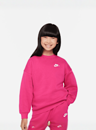 Nike, Sportswear Club Fleece Oversized Crew, Pink, Image 1 of 4