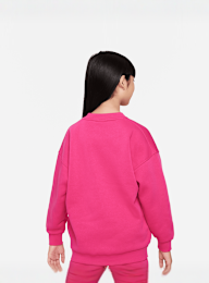 Nike, Sportswear Club Fleece Oversized Crew, Pink, Image 2 of 4