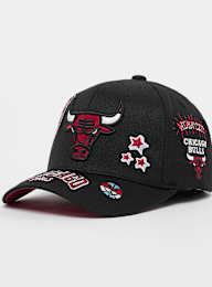 Mitchell & Ness, Classic Red Snapback Patch NBA Chicago Bulls, zwart, Afbeelding 1 van 5
