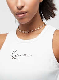 Karl Kani, Small Signature Essential Racer Rib Top, wit, Afbeelding 3 van 4