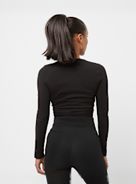 Karl Kani, Chest Signature Essential Short Laced Longsleeve, zwart, Afbeelding 2 van 4