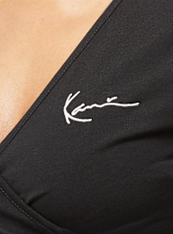 Karl Kani, Chest Signature Essential Short Laced Longsleeve, zwart, Afbeelding 3 van 4