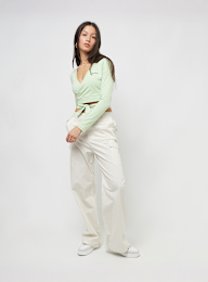 Karl Kani, Chest Signature Essential Short Laced Longsleeve, groen, Afbeelding 4 van 4