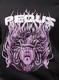 PEQUS, Cropped Medusa Graphic Hoodie, zwart, Afbeelding 3 van 5