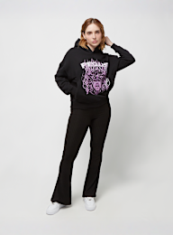 PEQUS, Cropped Medusa Graphic Hoodie, zwart, Afbeelding 4 van 5