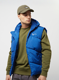 Karl Kani, Chest Signature Puffer Vest, blue, Image 1 of 4