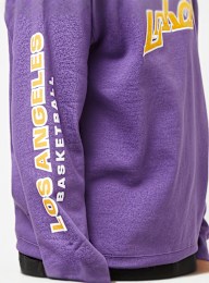 Mitchell & Ness, NBA There and Back Fleece Crew Los Angeles Lakers, purple, Image 4 of 7