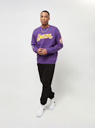 Mitchell & Ness, NBA There and Back Fleece Crew Los Angeles Lakers, purple, Image 7 of 7