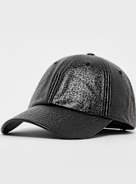 SNIPES, Printed Fake Leather Pattern Baseball Cap, black, Image 1 of 5