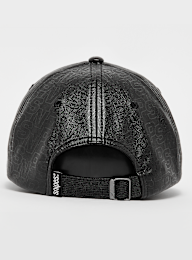SNIPES, Printed Fake Leather Pattern Baseball Cap, black, Image 2 of 5