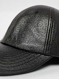 SNIPES, Printed Fake Leather Pattern Baseball Cap, black, Image 4 of 5