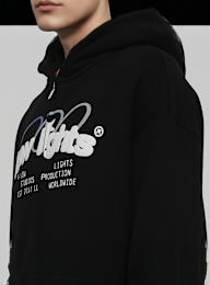 Low Lights Studios, Arctic Ring Logo Zip-Hoodie, czarny, Obraz 3 z 5